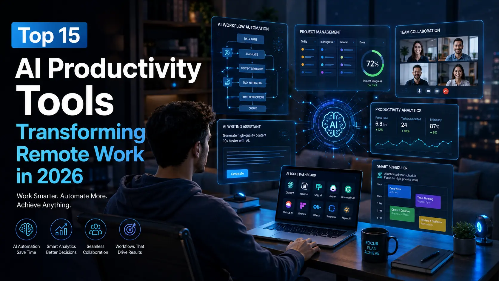 You are currently viewing Top 15 AI Productivity Tools Transforming Remote Work in 2026
