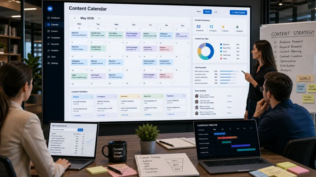 Content calendar workflow