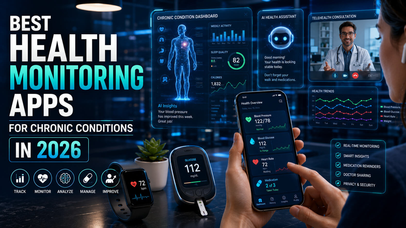 Read more about the article 5 Best Health Monitoring Apps for Chronic Conditions in 2026