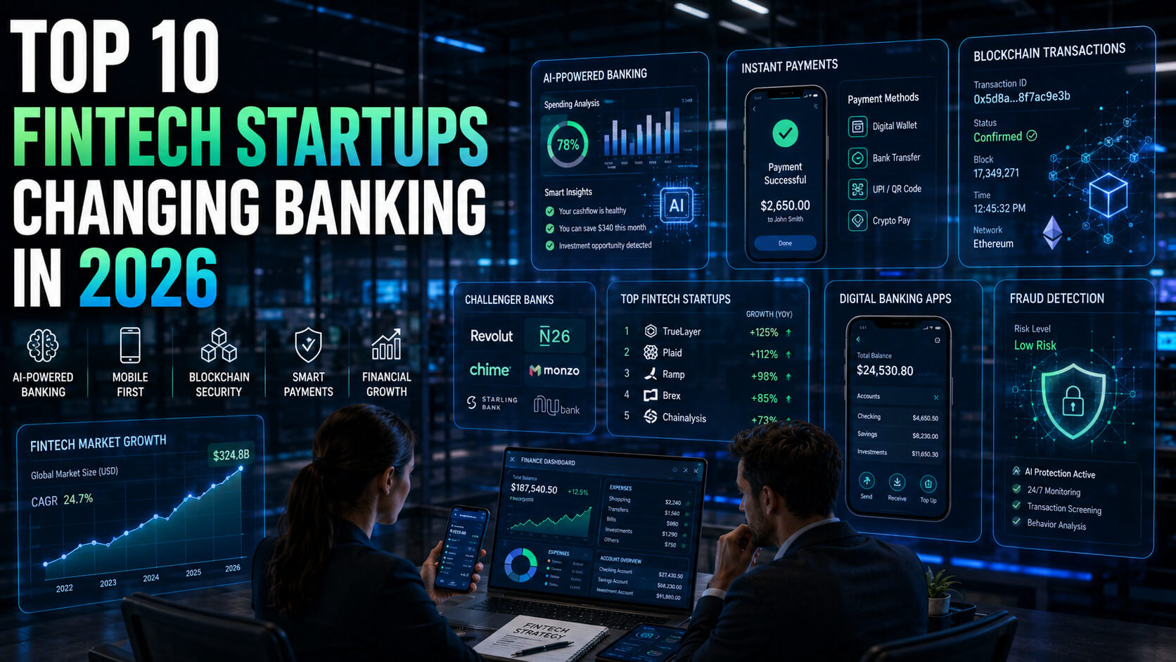 Read more about the article Top 10 Fintech Startups Disrupting Banking in 2026