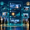 LinkedIn B2B content marketing feed with professional connections and engagement analytics
